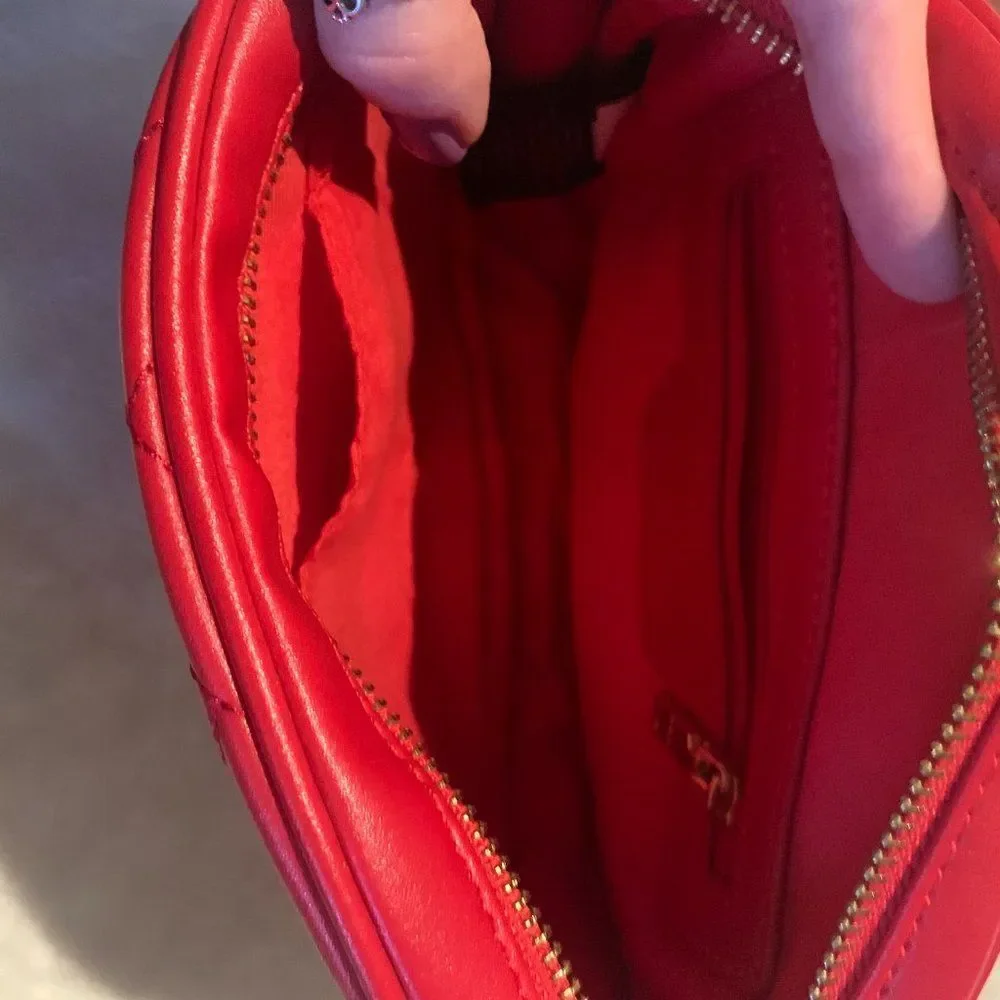 Bebe red crossbody bag